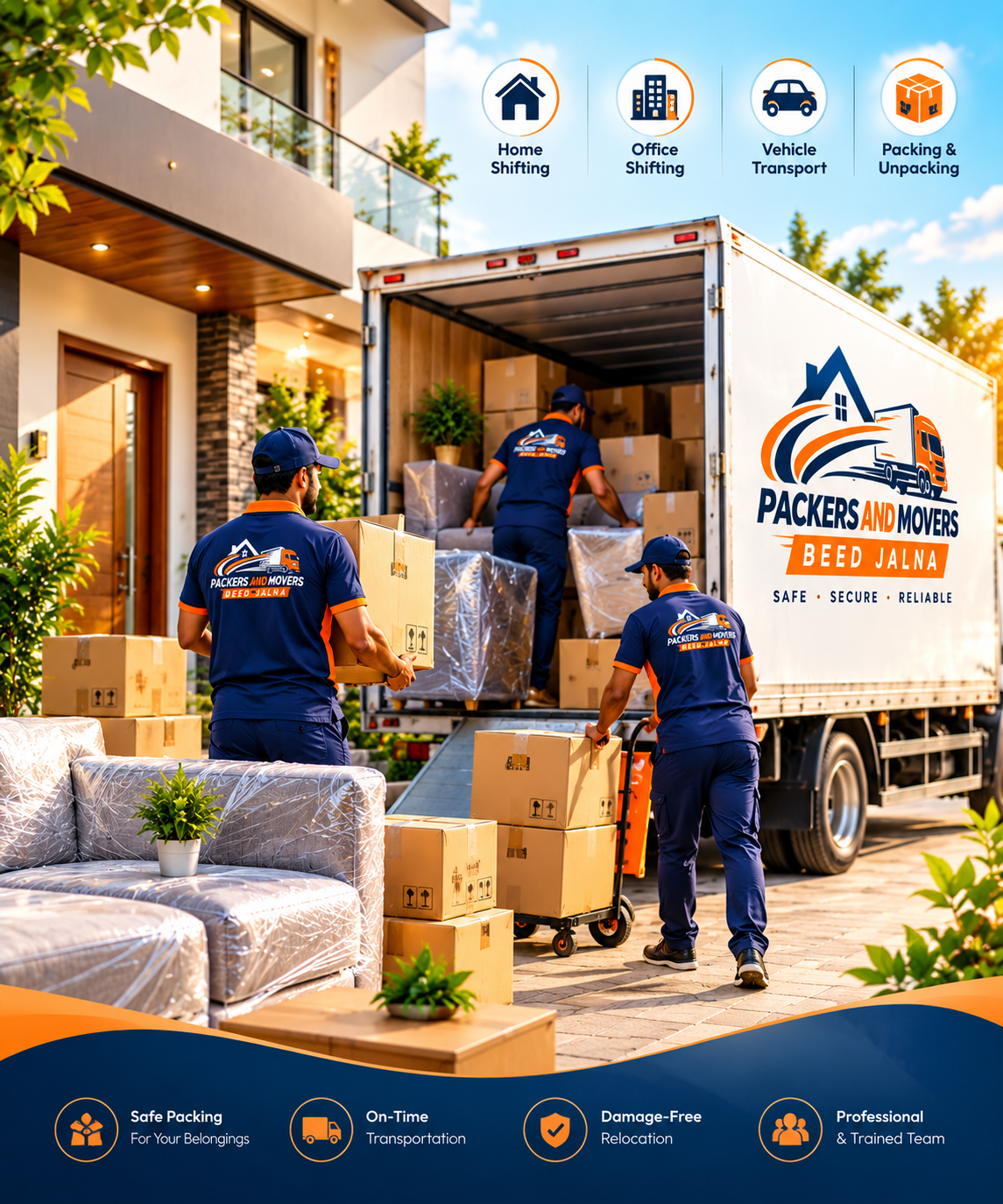 Packers and Movers Beed Jalna - Safe and Reliable Moving Services